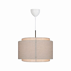 Luminaria colgante TAKAI E27 IP20, beige regulable
