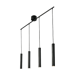 pendant luminaire VICO 4 flames GU10 IP20, black dimmable