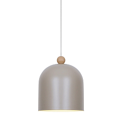 pendant luminaire GASTON E27 IP20, light brown dimmable