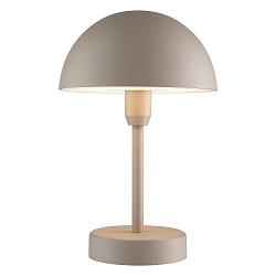 L�mpara de mesa a pilas ELLEN TO-GO sin cargador, con IP estaci�n de recarga IP44, beige, mate regulable