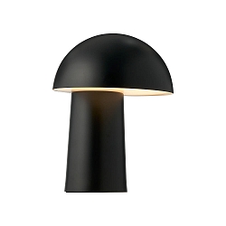 L�mpara de mesa a pilas FAYE IP20, negro regulable