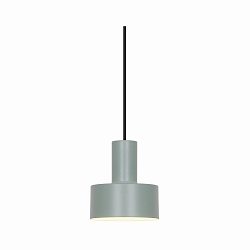 Luminaria colgante MATIS E27 IP20, verde polvoriento regulable