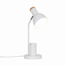 Luminaria de mesa DEVONE  E27 IP20, blanco 
