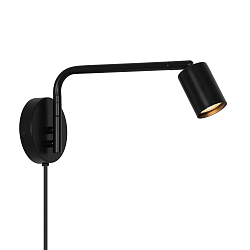 Luminaria de pared EXPLORE LONG GU10 IP20, negro 