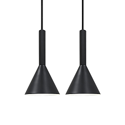 pendant luminaire KELVIS set of 2 GU10 IP20, black dimmable
