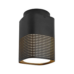Luminaria de techo para exteriores SIDARA E27 IP54, seaside negro regulable