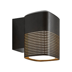 outdoor wall luminaire SIDARA E27 IP54, seaside black dimmable