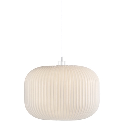 Luminaria colgante MILFORD 30 E27 IP20, blanco