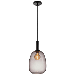 Luminaria colgante ALTON 23 E27 IP20, lat�n, negro regulable