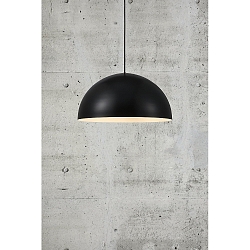 Luminaria colgante ELLEN 40 grande E27 IP20, negro mate regulable