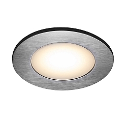 LED Recessed luminaire LEONIS, round, Set of 3, 4,5W LED, 110�, 2700K, 345lm, IP65, nickel