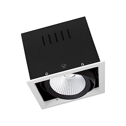 Luminaria empotrable para techos SPOT MULTI 1X FL de 1 llama, sin parpadeo, giro card�nico IP20