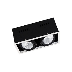 Luminaria empotrable para techos SPOT MULTI FL de 2 llamas, sin parpadeo, giro card�nico IP20