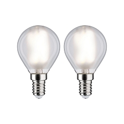 Filamento luminoso en forma de gota juego de 2 E14 4,8W 470lm 4000K 360� CRI >80 