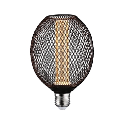 Lámpara de filamento LED METALLIC GLOW GLOBE SPIRAL conmutable E27 4,2W 200lm 1800K CRI >80 