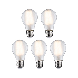 L�mpara LED en forma de pera juego de 5 E27 7W 806lm 2700K CRI 80-89