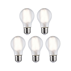 L�mpara LED en forma de pera juego de 5 E27 7W 806lm 4000K CRI 80-89