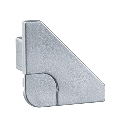 Tapa final DELTA juego de 2, aluminio mate