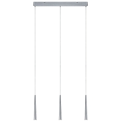 Luminaria colgante GUTTA LED de 3 llamas, lang