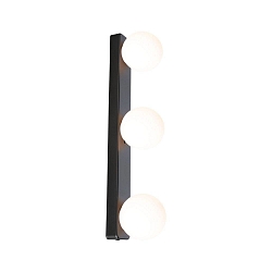 Luminaria de pared y techo GOVE G9 IP44, mate, negro 