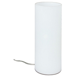 Luminaria de mesa NOORA cilíndrico, con interruptor E14, ópalo regulable
