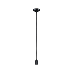 Luminaria colgante NEORDIC TILLA de 1 llama E27 IP20, negro regulable