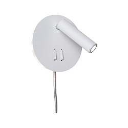 Luminaria para leer TABARI LED ajustable, indirecta IP20, cromo, metal, blanco 