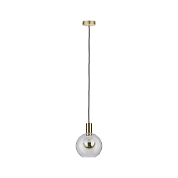 Luminaria colgante NEORDIC ESBEN E27, claro, lat�n cepillado regulable