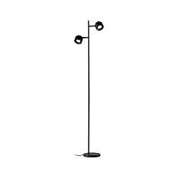 Luminaria de pedestal PURIC PANE LED doble, controlable por ZigBee LED, gris, negro regulable