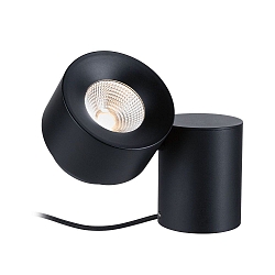 Luminaria de mesa PURIC PANE LED controlable por ZigBee LED, gris, negro regulable