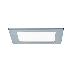Luminaria empotrable QUALITY PREMIUM PANEL LED angular IP44, cromado mate  850lm 4000K 120� 120�
