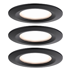recessed luminaire NOVA PLUS COIN rigid, set of 3 IP44, dimmable 6W 470lm 2700K CRI >80