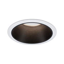 recessed luminaire COLE round, rigid, set back GU10 IP23, black matt, white dimmable CRI >80