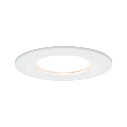 recessed luminaire NOVA COIN LED round, rigid IP44, white matt  460lm 2700K 100� 100� CRI >80