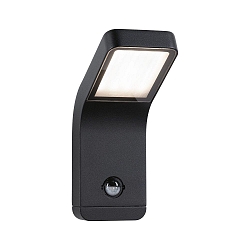 Luminaria de pared para exteriores KULMA con detector de movimiento LED IP44, antracita
