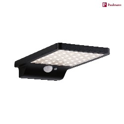 outdoor wall luminaire SOLVEIGH LED with motion detector IP44, black 