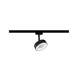 Foco monof�sico URAIL CIRCLE LED IP20, negro mate