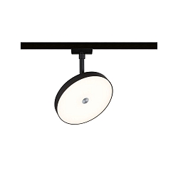 Foco monof�sico HILDOR URail IP20, mate, negro regulable