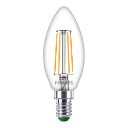 Filamento luminoso en forma de vela MASTER LEDCANDLEND2.3-40W E14 827 B35CL GUE conmutable C35 claro E14 2