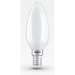 Filamento luminoso en forma de vela ESSENCE CANDLE C40 827/F conmutable mate E14 4,2W 470lm 2700K 330� CRI 80-89 