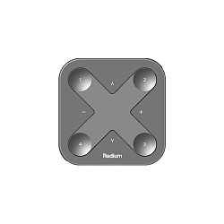 Panel de control de pared con Bluetooth SMART XPRESS-LR programable, con bater�a, negro