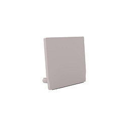 end cap MEDIUM U FLAT, white