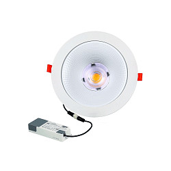 downlight GLAN XS Ø 175MM Plug&Play rigid, CCT Switch, UGR < 19, multipower IP20, white 