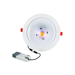 Luz downlight GLAN S � 207MM Plug&Play r�gido, CCT Switch, UGR < 19, multipower IP20, blanco 