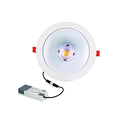 Luz downlight GLAN M � 237MM Plug&Play r�gido, CCT Switch, UGR < 19, multipower IP20, blanco 