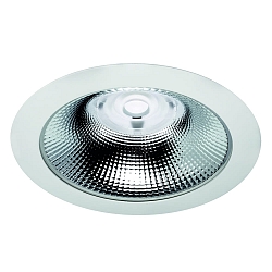 Luz downlight GLAN S Ø 207MM Plug&Play rígido, CCT Switch, UGR < 19, multipower IP20, aluminio, blanco 
