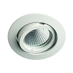 Luz downlight MR16 redondo, giratorio IP20, blanco mate