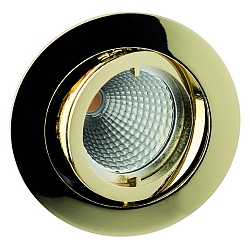 Luminaria empotrable MR16 giratorio IP20, brillante, dorado