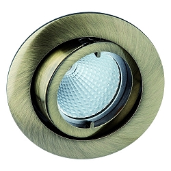 Luminaria empotrable MR16 giratorio IP20, brillante, lat�n
