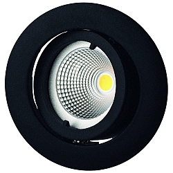 Luz downlight MR11 giratorio, recubrimiento con polvo, negro